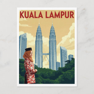 Kuala Lumpur Petronas Twin Towers Postcard