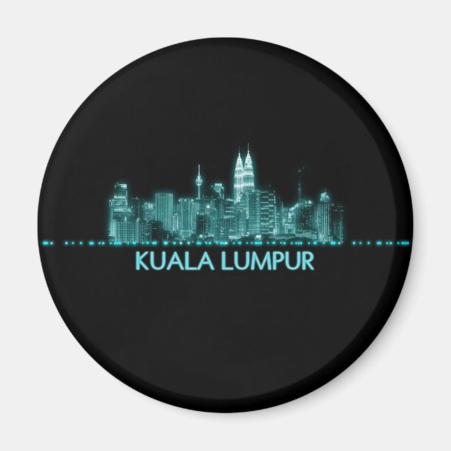 Kuala Lumpur Skyline Magnet (Front)