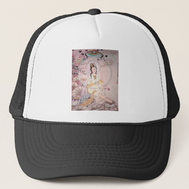 Kuan Yin; Buddhist Goddess Of Compassion Trucker Hat (Front)