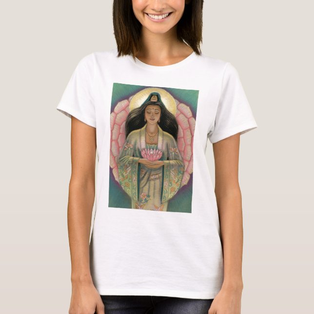 Kuan Yin Goddess of Compassion T-Shirt (Front)