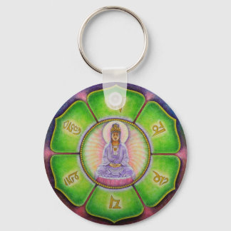 Kuan Yin "Om Mani Padme Hum" Keychain