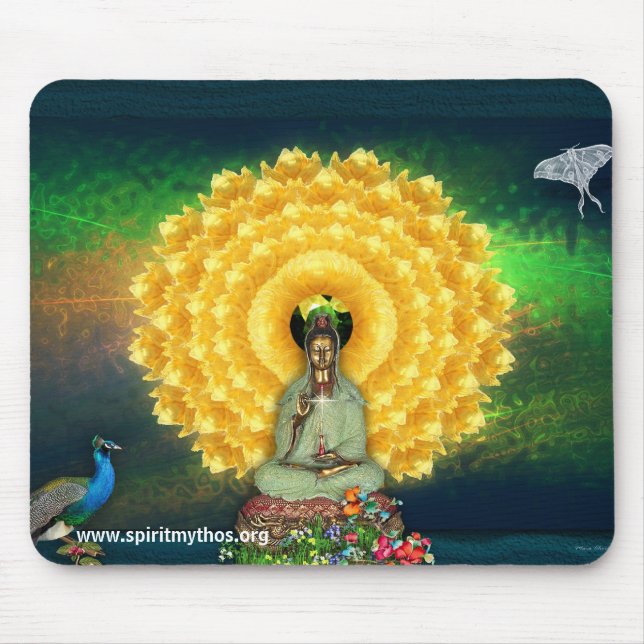 Kuan Yin Wall Tapestry Mouse Pad (Front)