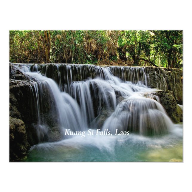 Kuang Si Falls, Laos Photo Print (Front)