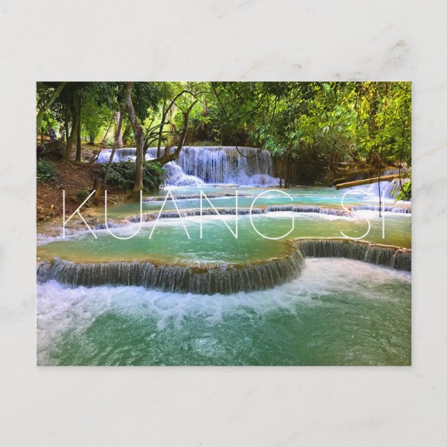 Kuang Si Waterfalls, Laos Postcard (Front)
