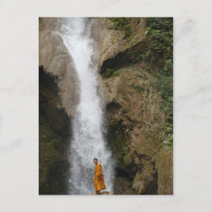 Kuang Sii Waterfall Monk Postcard