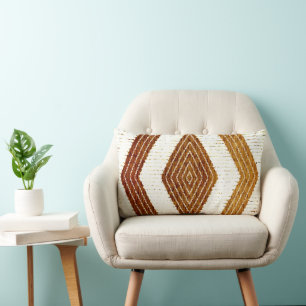 Kuba Culture Afrocentric Geometric Throw Pillow