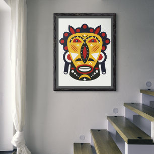 Kuba Mask Canvas Print