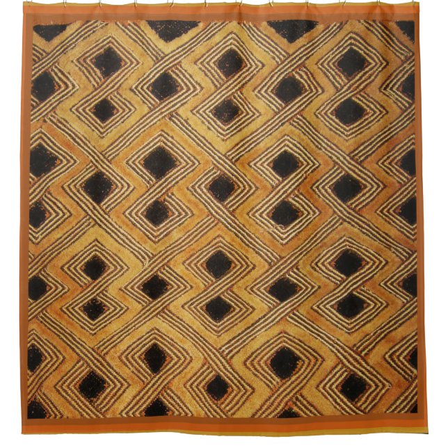 Kuba Tribal Shower Curtain (Front)