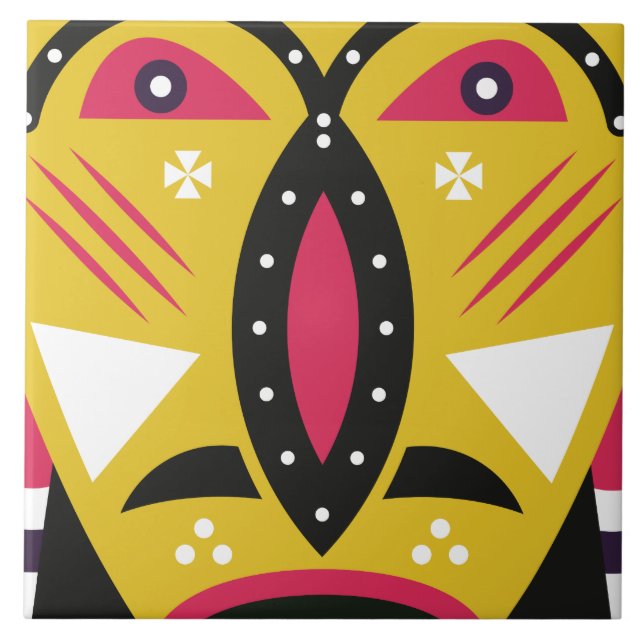 kuba tribal tile (Front)