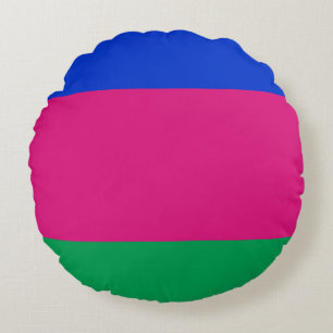 Kuban People's Republic Flag Round Cushion