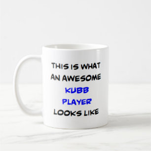 kubb player, awesome coffee mug