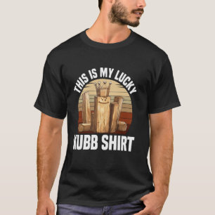 Kubb Player Viking Chess Lover Lawn Game Set Kubb T-Shirt