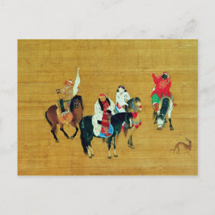 Kublai Khan Hunting, Yuan dynasty Postcard