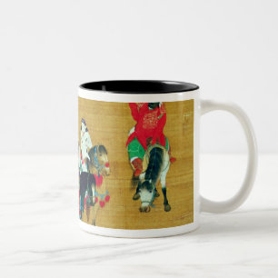 Kublai Khan Hunting, Yuan dynasty Two-Tone Coffee Mug