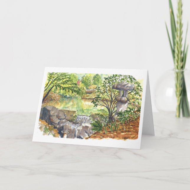 Kubota Gardens Koi Pond, Seattle Card (Front)