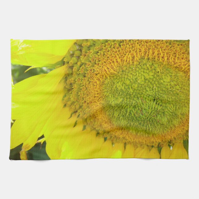 Küchentuch hellgelbe Sonnenblume Tea Towel (Horizontal)
