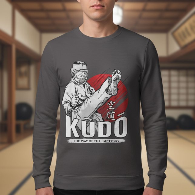 Kudo Martial Art - Fighter and Kanji Design T-Shirt (Creator Uploaded)