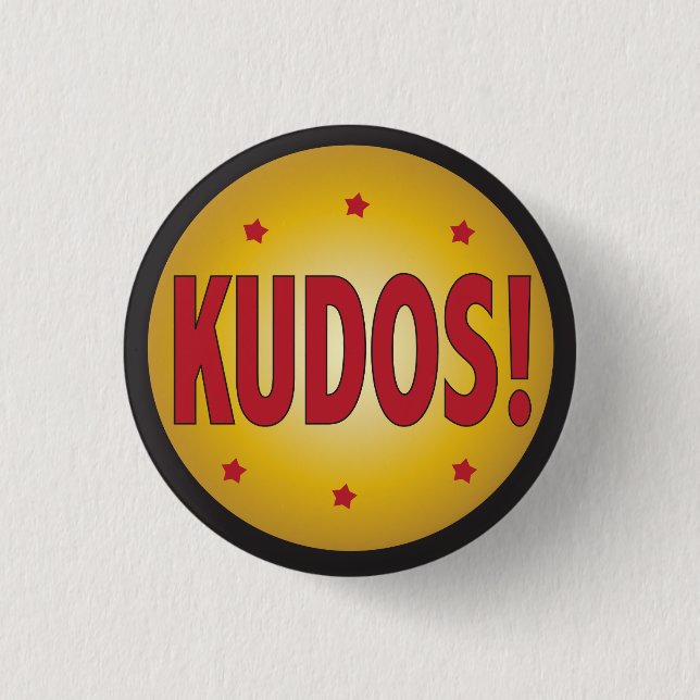 KUDOS recognition and appreciation 3 Cm Round Badge (Front)