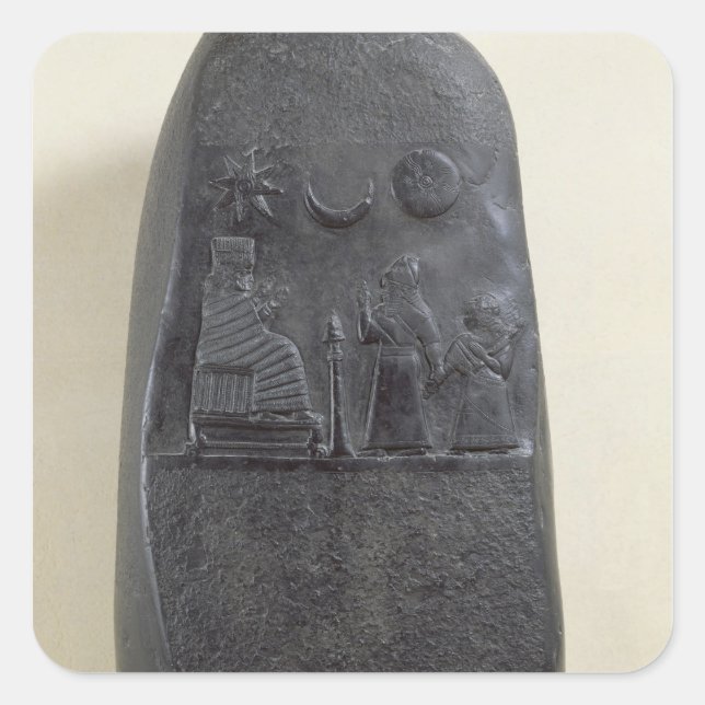 Kudurru of King Melishikhu II Square Sticker (Front)