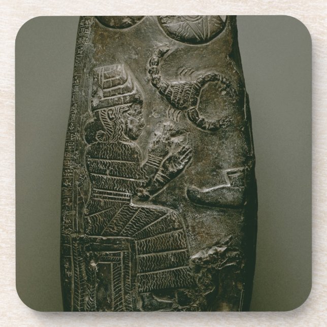 Kudurru of Nazimaruttash, King of Babylon, c.1328- Coaster (Front)
