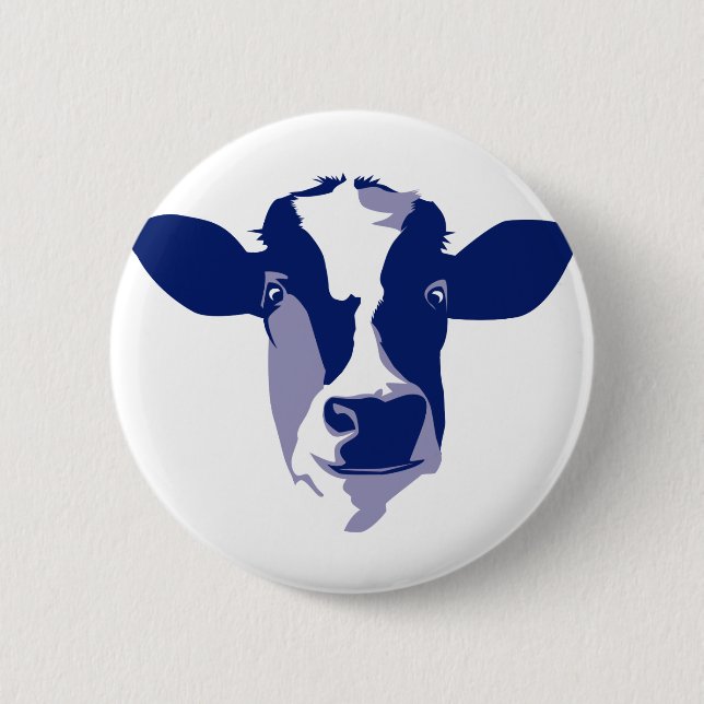 Kuhkopf 6 Cm Round Badge (Front)