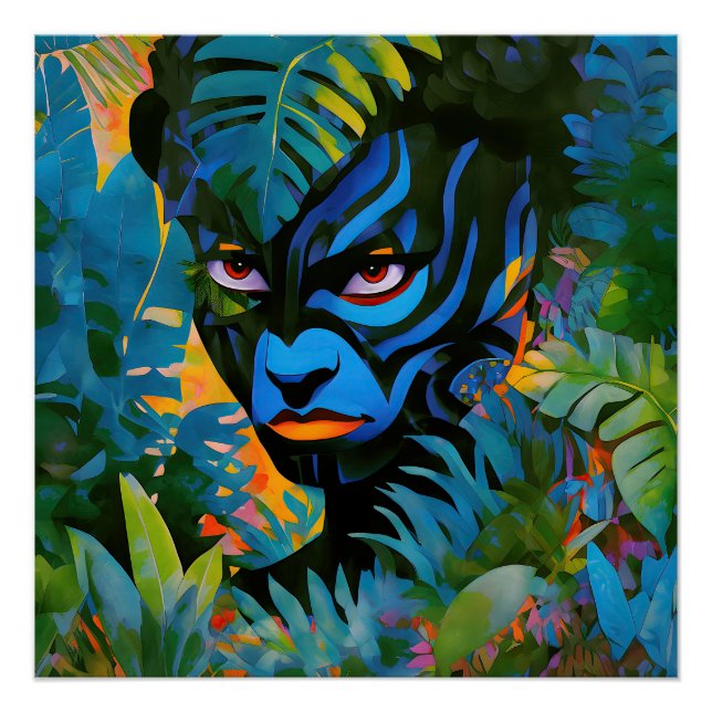 “Kuiráya” –  Painted Leaf - Women In Amazonia Poster (Front)