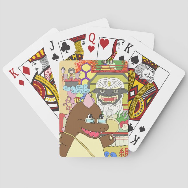 Kuji Michi no Eki Yamase Earth Culture Center Orig Playing Cards (Back)