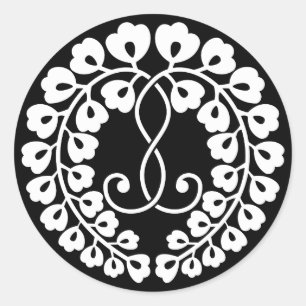 Kujo wisteria classic round sticker