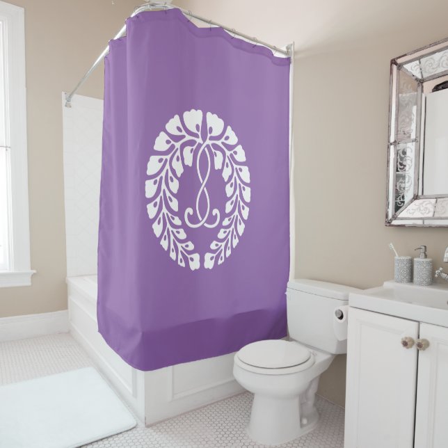 Kujo wisteria shower curtain (In Situ)