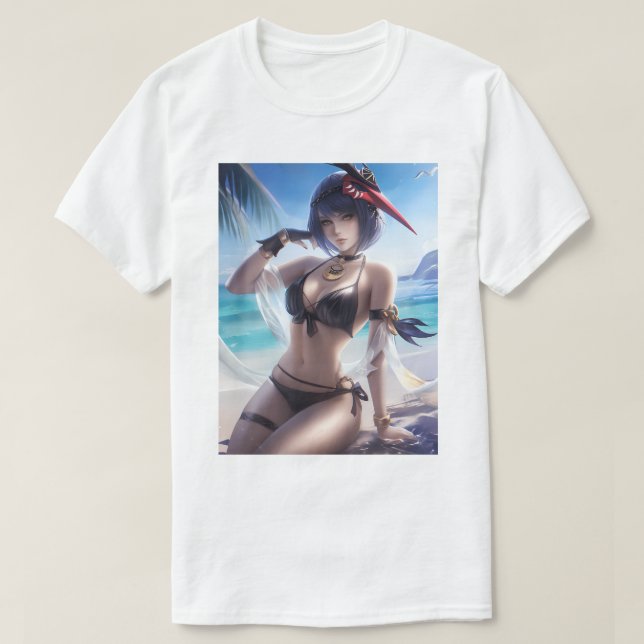 Kujou Sara Swimsuit 163 T-Shirt (Design Front)