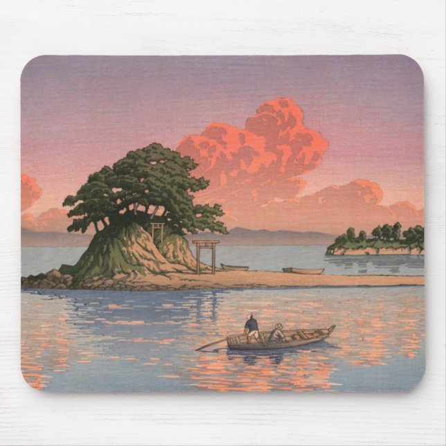 Kujukushima Shimabara By Kawase Hasui Mouse Pad (Front)