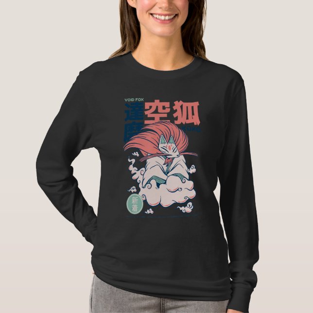 Kuko A Good Natured Japanese Yokai As A Fox In The T-Shirt (Front)