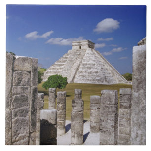 Kukulcan Pyramid as seen from the Group of the Tile