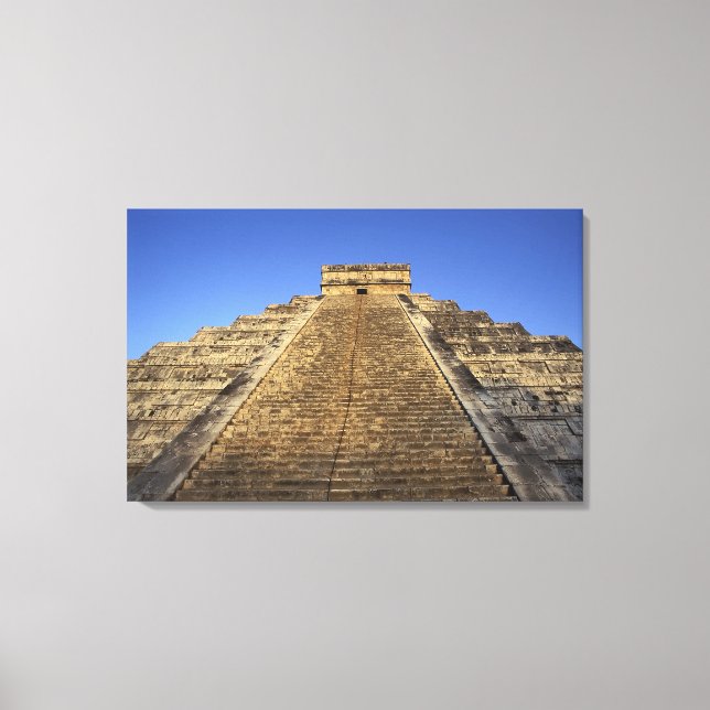 Kukulcan Temple or Castillo Castle) in 2 Canvas Print (Front)