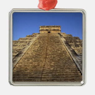 Kukulcan Temple or Castillo Castle) in 2 Metal Tree Decoration
