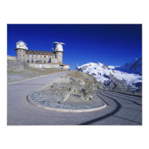 Kulm hotel and trail, Gornergrat, Zermatt, Photo Print