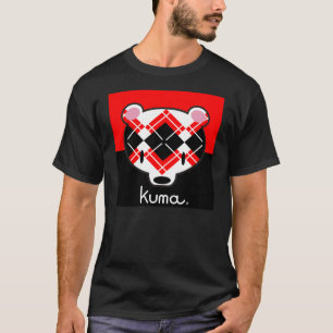 Kuma-chan black n' red argyle T-Shirt