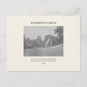 Kumamoto Castle Historic Photo Postcard