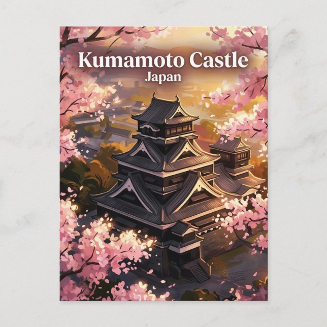 Kumamoto Castle Japan Postcard (Front)