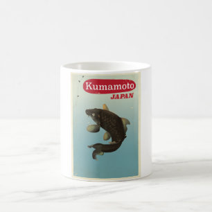 Kumamoto Japan vintage style travel poster Coffee Mug