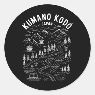 Kumano Kodo Japan Vintage  Classic Round Sticker