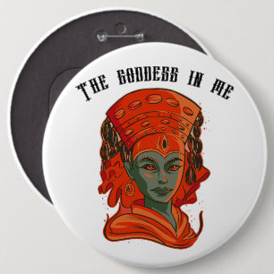 Kumari - The goddess in me 6 Cm Round Badge