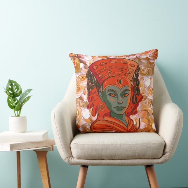 Kumari, woman face   cushion (Chair)