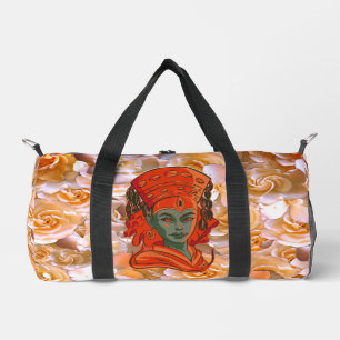 Kumari, woman face duffle bag
