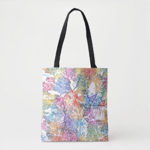 Kumasi Ghana City Map Tote Bag