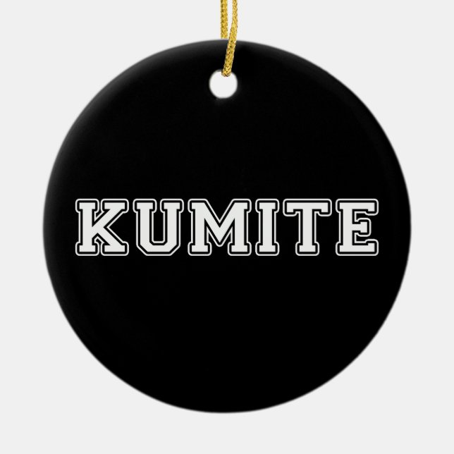 Kumite Ceramic Tree Decoration (Front)