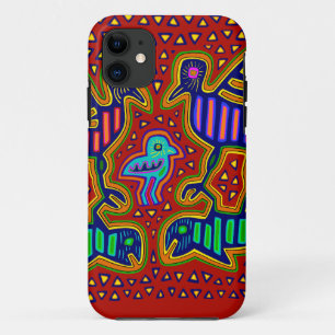 Kuna Indian Birds with Fish Case-Mate iPhone Case