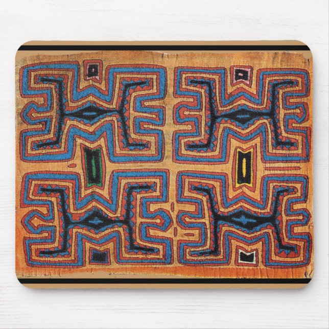 Kuna Indian Canoe Spirits Mouse Pad (Front)