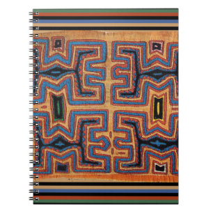 Kuna Indian Canoe Spirits Spiral Notebook