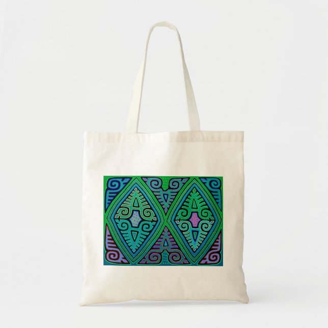Kuna Indian Diamond Mola Tote Bag (Front)
